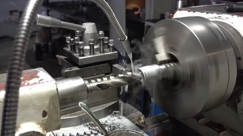 Metal lathe 7 Stock Footage 172444517