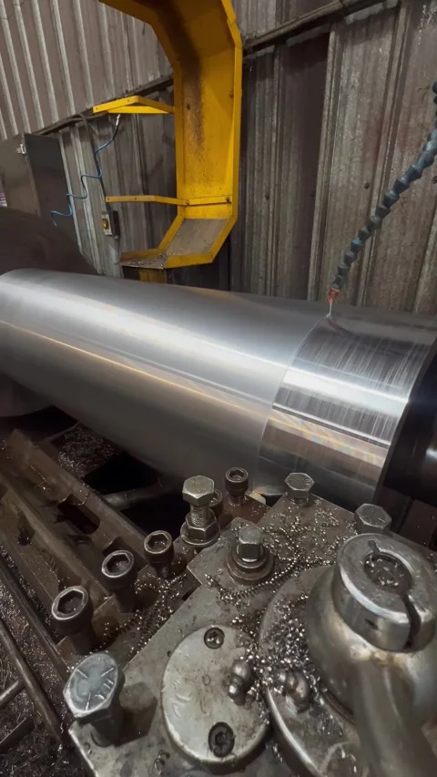 Metal Lathe Machining Stock Footage 312756730
