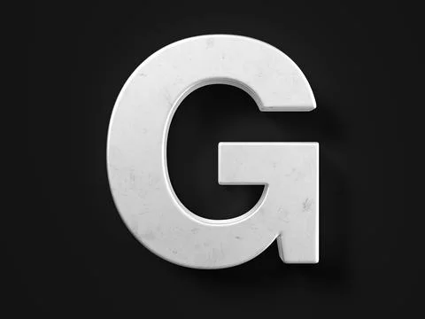 Metal letter G Stock Illustration