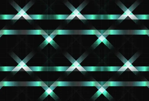 Metal lines crossing surface concept light shiny technology textured geometry Stock Illustration