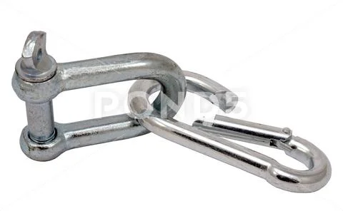 Metal link, shackle Stock Photos