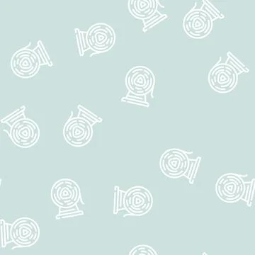 Metal list roll line vector seamless pattern 스톡 일러스트