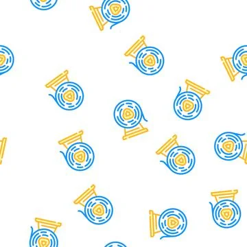 Metal list roll vector seamless pattern Stock Illustration