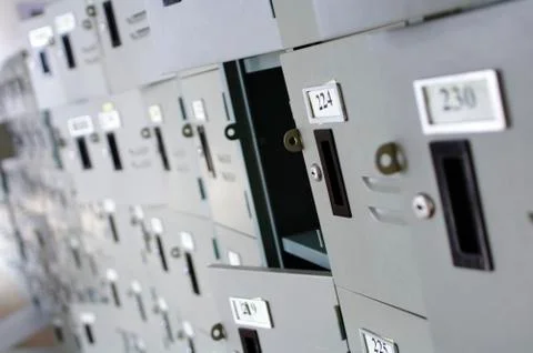 Metal locker Foto stock