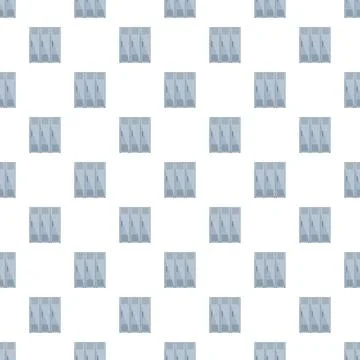 Metal lockers forming a repeating pattern on a white background Stockillustratie