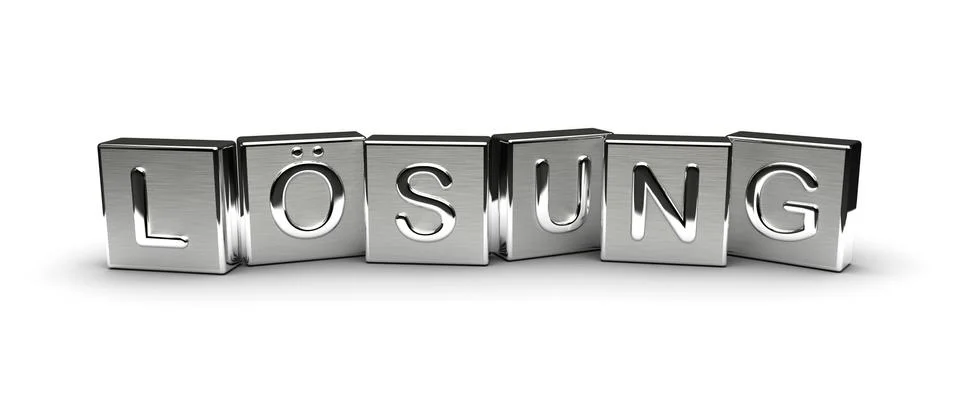 Metal Lsung Text Stock Illustration