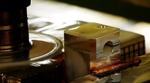 Metal Machine In Manufacturing 스톡 동영상 27623679