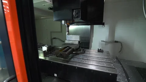 Metal machining CNC 動画素材 256815294