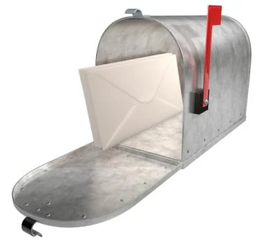 Metal mailbox Ilustração Stock