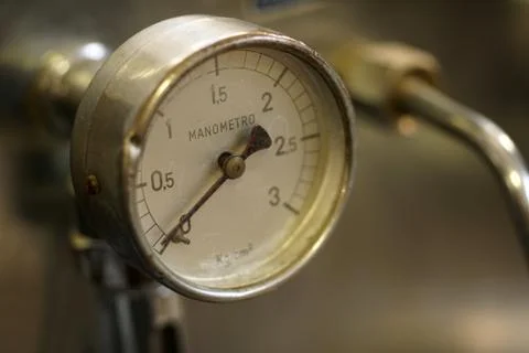 Metal manometer Stock-Fotos