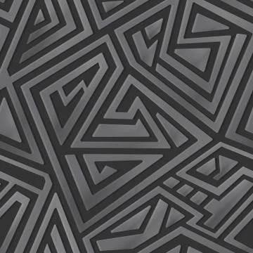 Metal maze pattern Stock Illustration