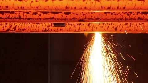 Metal melting industry Stock Footage 72759772