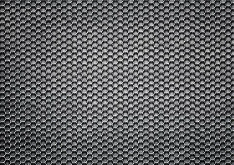 Metal mesh, perforated iron pattern for background, 3d, illustration Stock Illustration