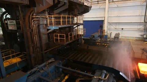 Metal mill Stock Footage 12254526
