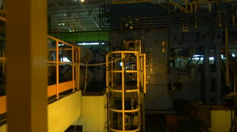 Metal mill Stock Footage 12257794
