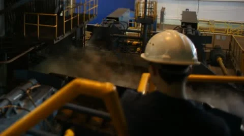 Metal mill Stock Footage 12260590