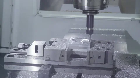 Metal Milling Machine Video stock 169164575