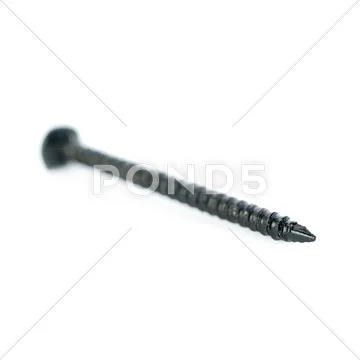 Metal nail isolated over the white background Stock Photos