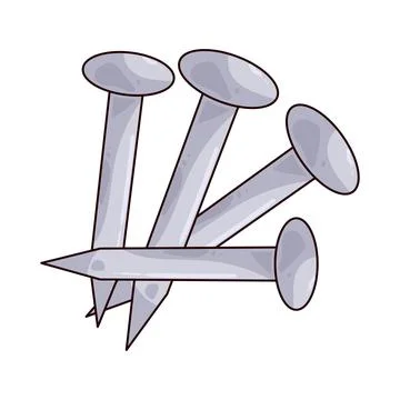 Metal nails illustration Stock Illustration