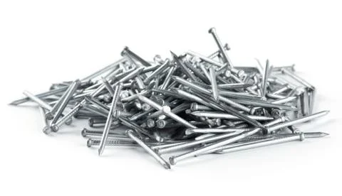 Metal nails Stock Photos