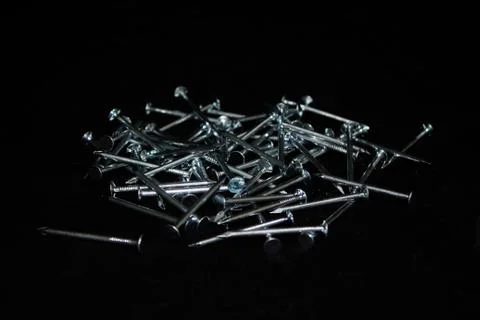 Metal Nails Stock Photos