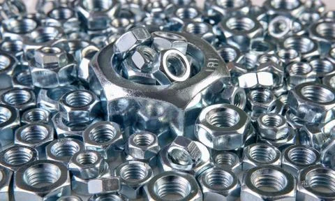 Metal nuts Stock Photos