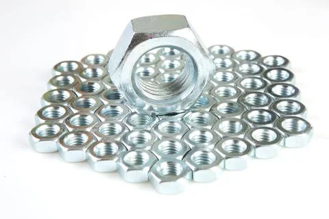 Metal nuts Stock Photos