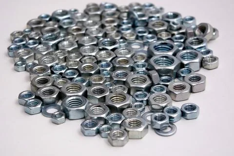 Metal nuts Stock Photos