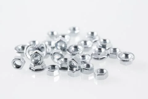 Metal nuts tool on a white background. Stock Photos