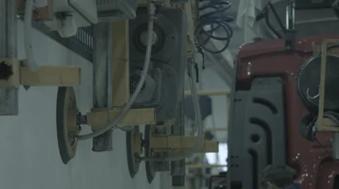 Metal object lifted Stock Footage 33444375