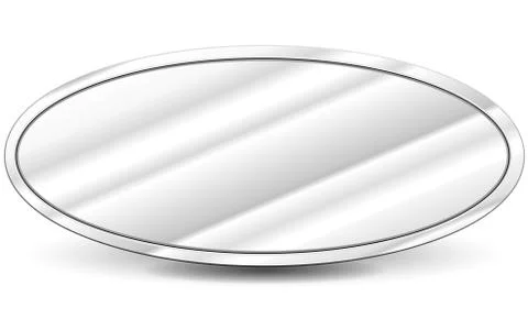 Metal oval background Stock Illustration
