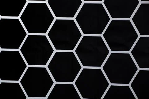 Metal panel honeycomb pattern, perforated sheet.metal panel honeycomb pattern Stock Illustration