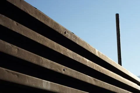 Metal panels Foto stock