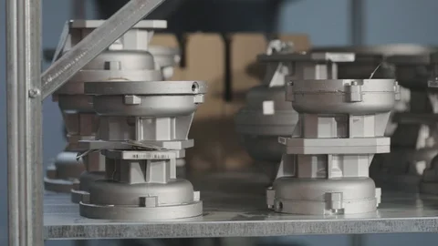 Metal Part, Engine Part, Billet Stock Footage 121424636