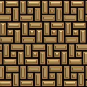Metal pattern generated seamless texture Illustrazione stock