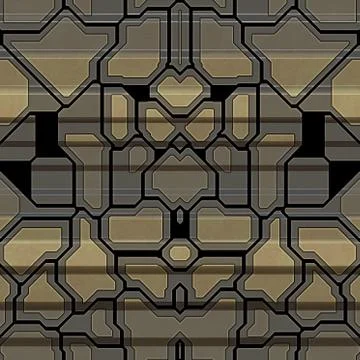 Metal pattern generated seamless texture Stock Illustration