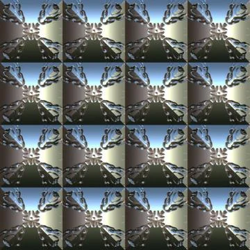 Metal pattern generated texture Stock Illustration