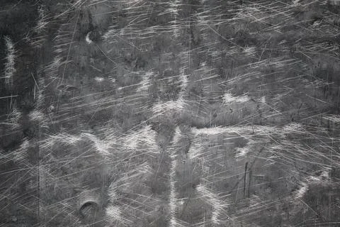 Metal pattern, gray pattern sheet iron closeup Foto stock