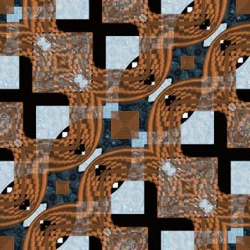 Metal pattern seamless generated texture Illustrazione stock