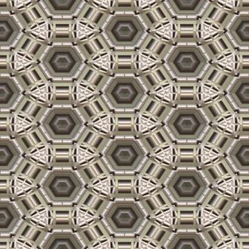 Metal pattern seamless generated texture Illustrazione stock