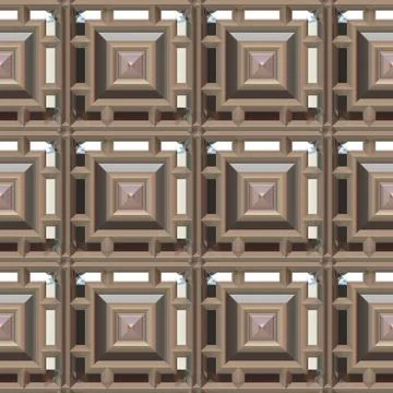 Metal pattern seamless generated texture Stock Illustration