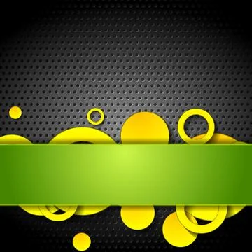 Metal perforated texture and tech elements Stock Illustration