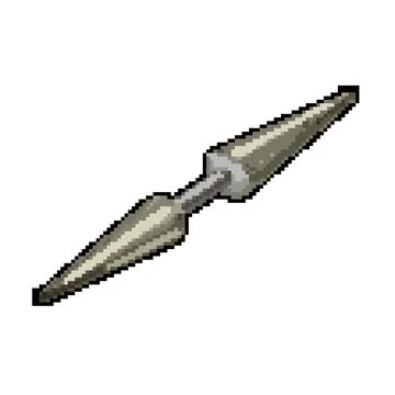 Metal piercing ring pixel art vector illustration イラスト素材