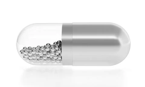 Metal pill Stock Illustration