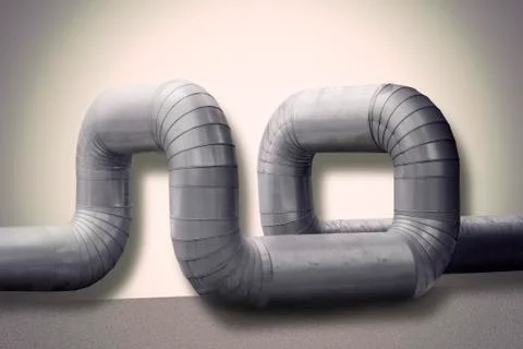 Metal pipe Stock Illustration