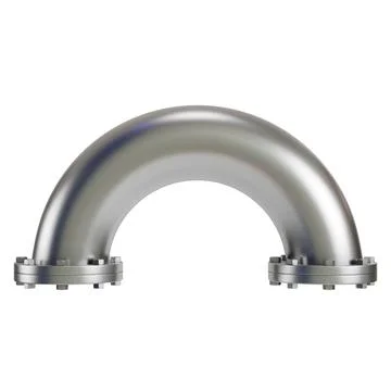 Metal pipe with industrial elements isolated on white background 스톡 일러스트
