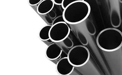Metal pipe. isolated on white background. Stock Illustration