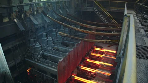 Metal pipe production process Video stock 167682273