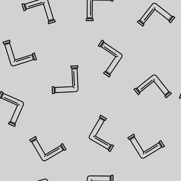 Metal pipeline vector seamless pattern Stock Illustration