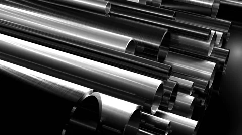 Metal Pipes Background Loop HD Stock Footage 40712655